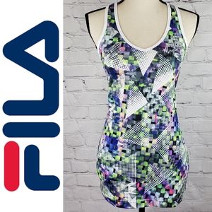 Fila Ladies Racerback Abstract Print Tank SZ S